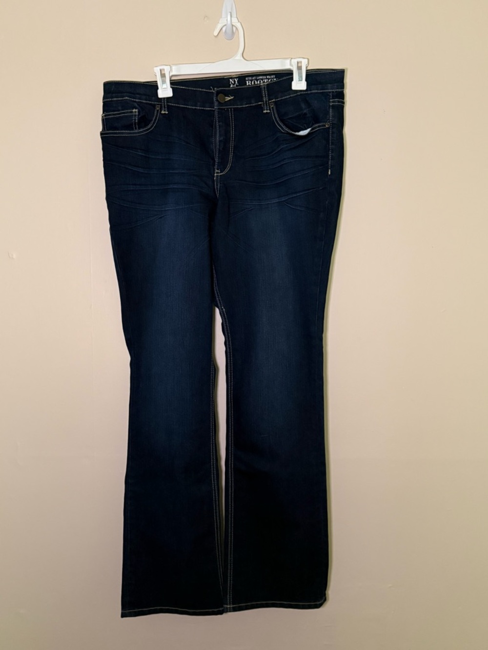 New York & Company Dark Blue Bootcut Jeans